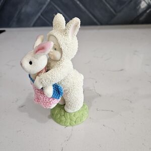 Vintage Department 56 Snowbunnies "I Love My Little Bunny"